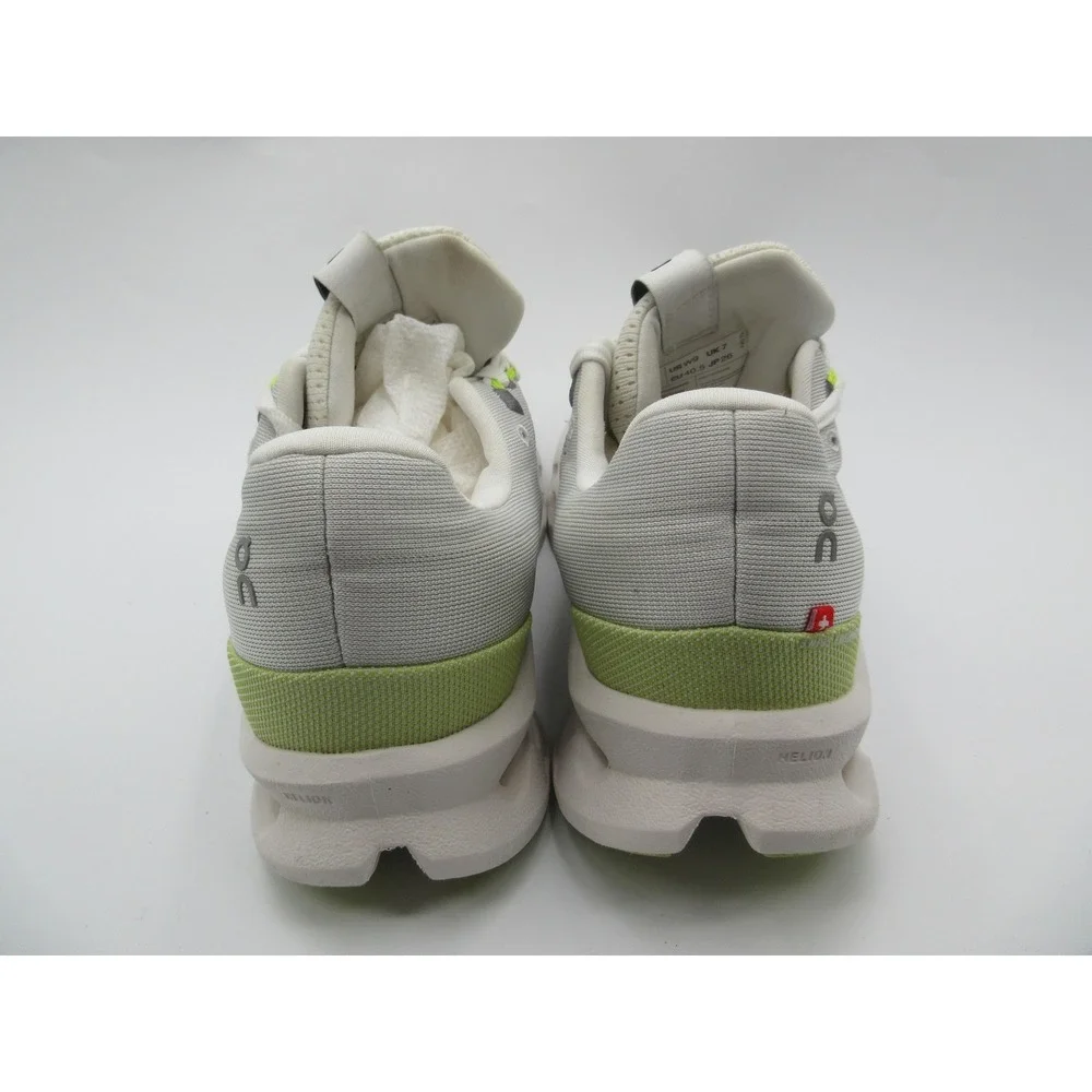On Running Shoes Womens Size 9 White Green Cloudsurfer Sneakers Road Running